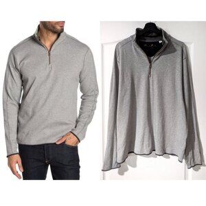 Robert Graham | Elliot Quarter-Zip Pullover In Light Grey